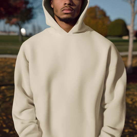 Nine Tail Store - Oversized Hoodie Beige