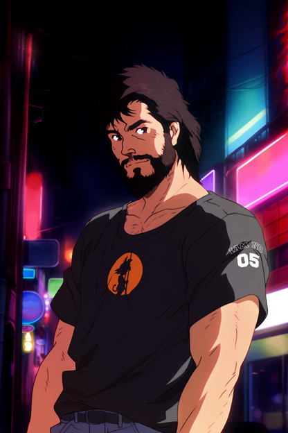 Saiyan Spirit: Goku-Inspired Black Oversized Tee