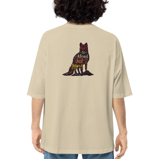 brown oversize t shirt